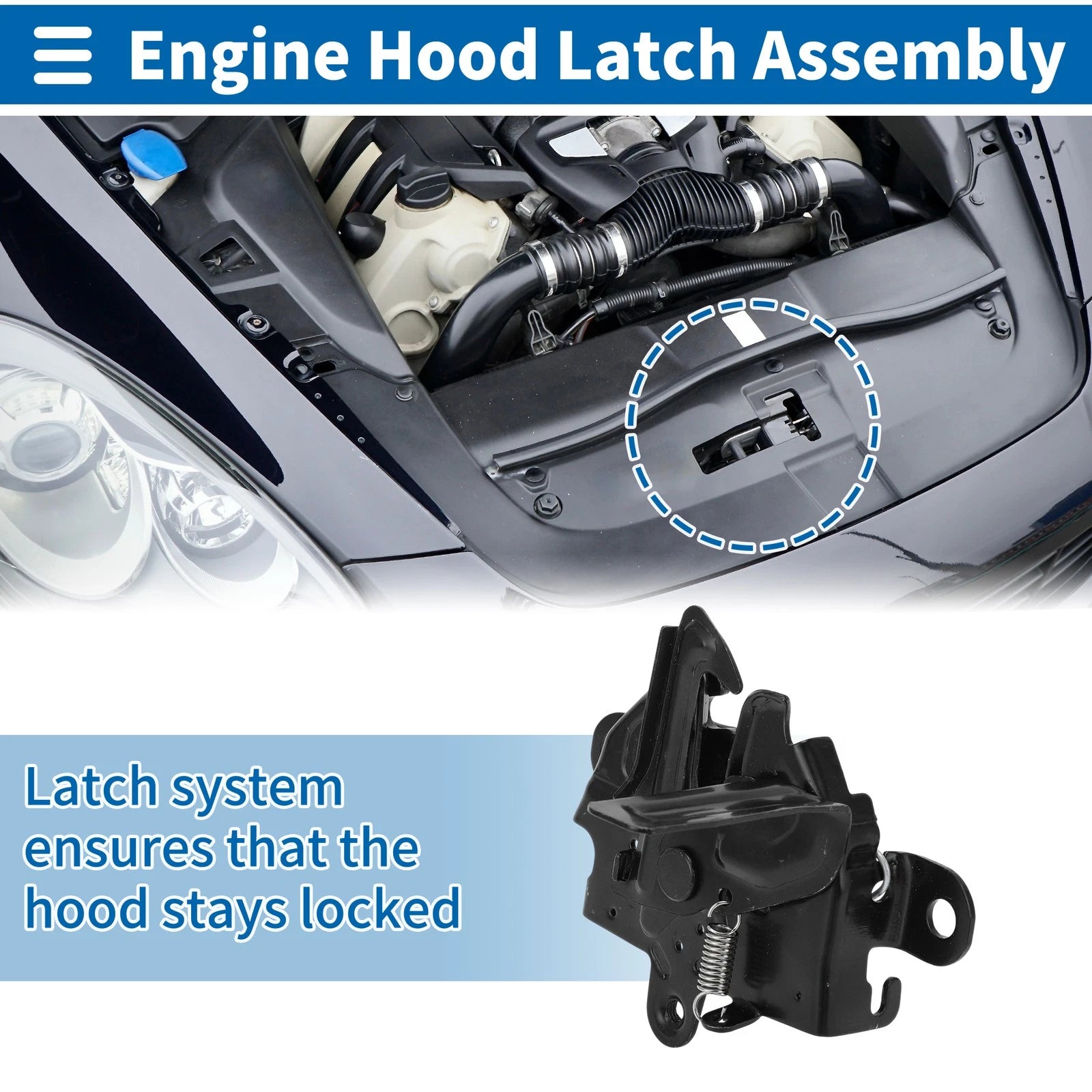 Hood Latch Assembly for Toyota Prius (2012–2017) No. 53510-52640