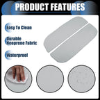 1 Pair Armrest Protector Cover Pad for BMW X5 X6 (2010–2018) Neoprene Gray