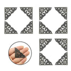 12pc Antique Bronze Corner Protectors for Scrapbook Album Edge Cover