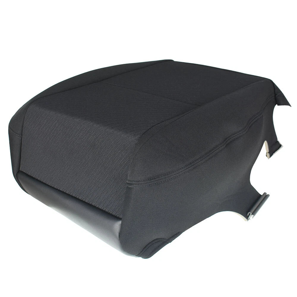 Driver Bottom Seat Cover for Chevy Silverado 1500 2500 3500 (2007–2014) Black Cloth