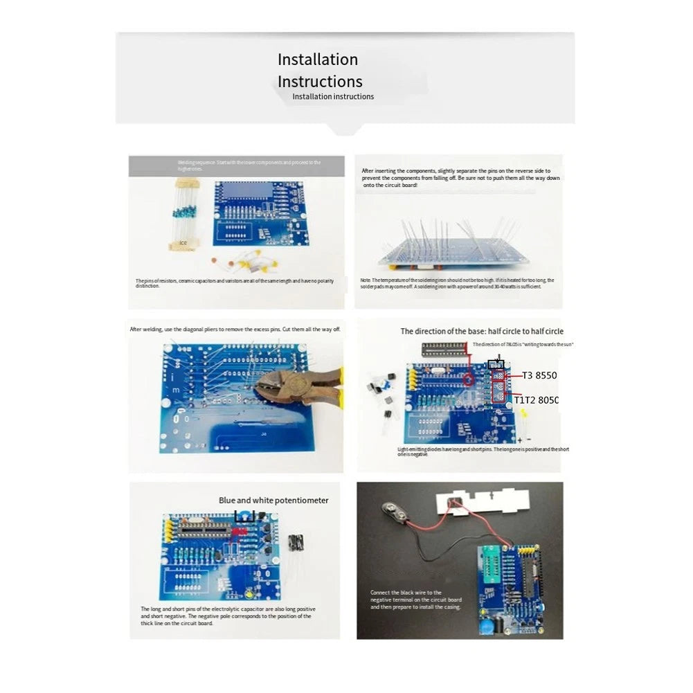 Transistor Tester Kit with Touch Measurement and Automatic Off