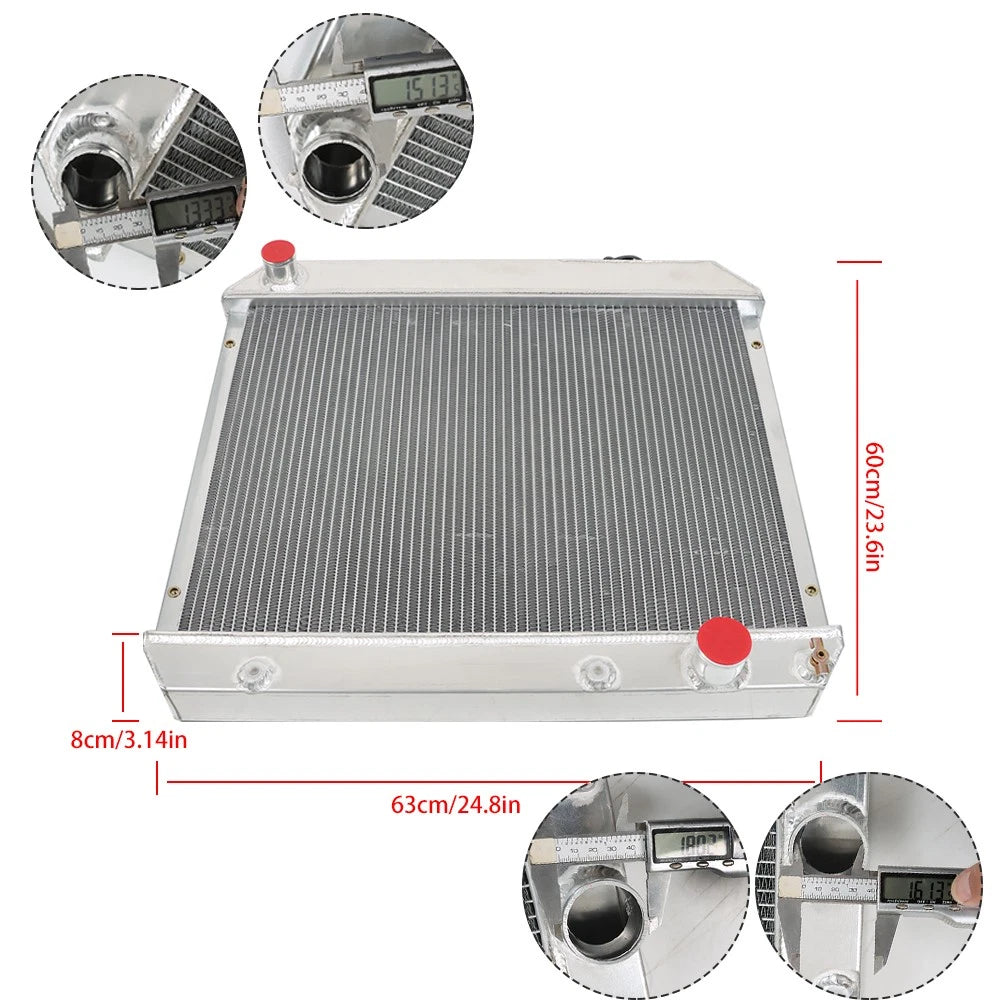 3 Row Aluminum Radiator for Chevy C10 C20 (1960–1987)