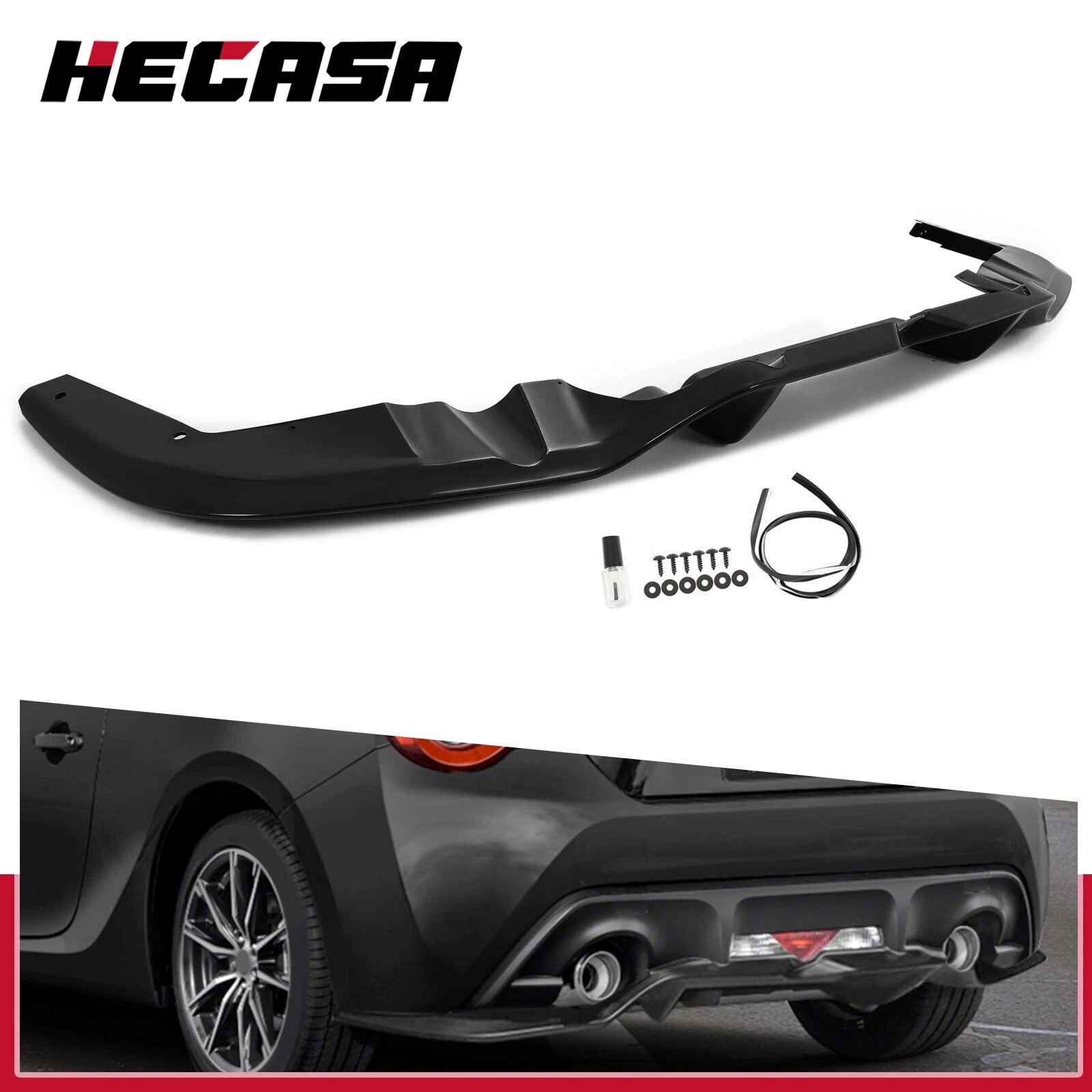 Rear Bumper Diffuser for Toyota 86 (2017–2021) JDM Style ABS