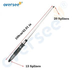 Drive Shaft Comp 30'' for Yamaha 250HP Outboard Motor (FL250 F250) 6P2-45501-11