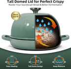 5QT Enameled Dutch Oven for Sourdough Bread with Silicone Sling