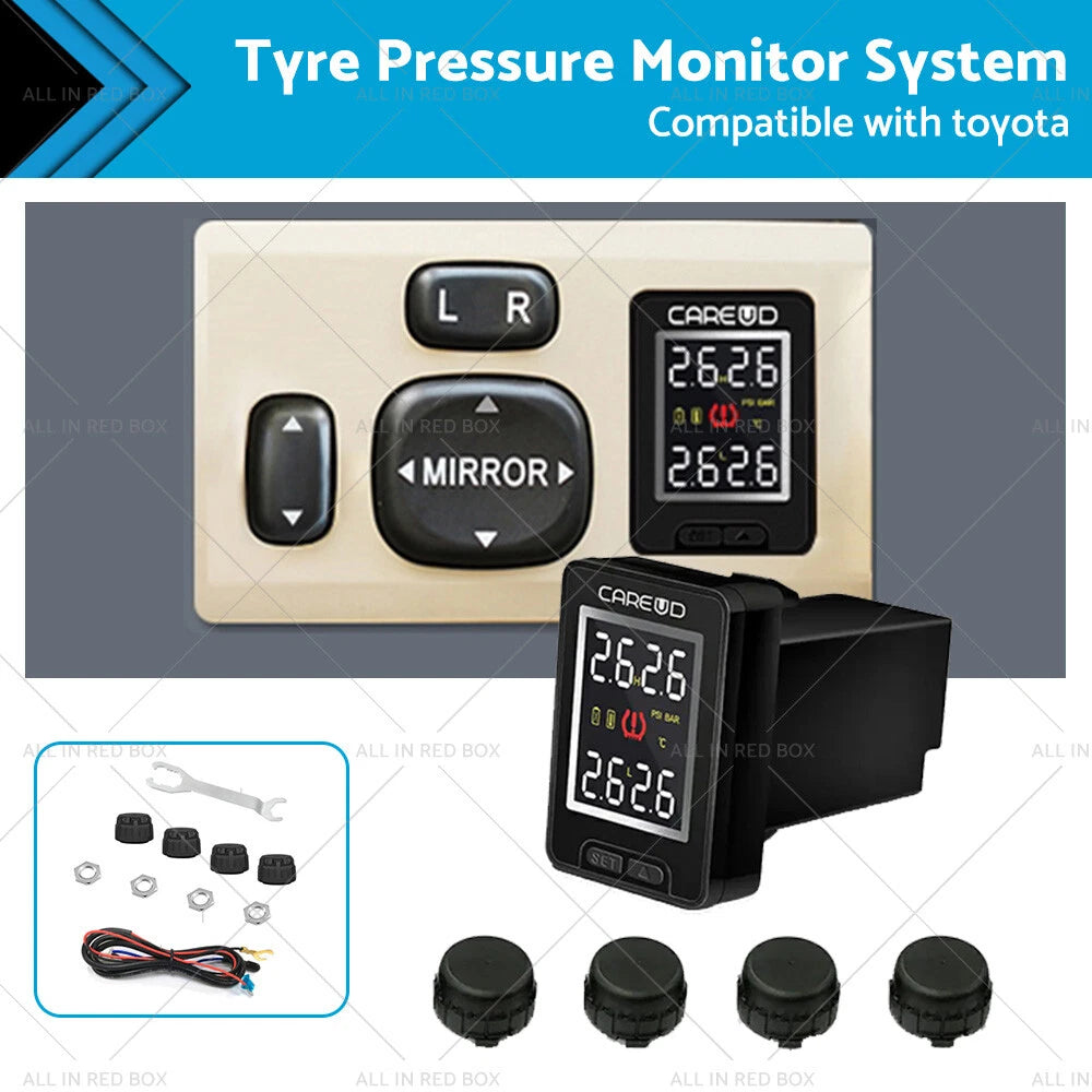 Tyre Pressure Monitoring System for Toyota Hilux (2015–2023) with External Sensors