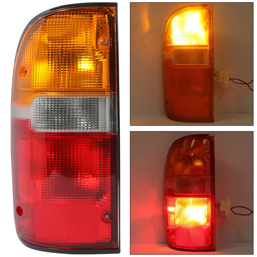 Rear Taillight Lamp for Toyota Tacoma (1995–2000) Chrome Red DOT-Certified