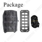 MOLLE Panel Organizer Storage Bag for Universal Black Tactical Car Seat Back