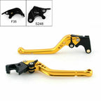 Long Brake Clutch Levers for Suzuki GSXR600 GSXR750 (2004–2005) Gold T9