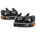 Set of 4 Headlights & Turn Signal Lamps for Express/Savana 1500-4500 (2003–2024)