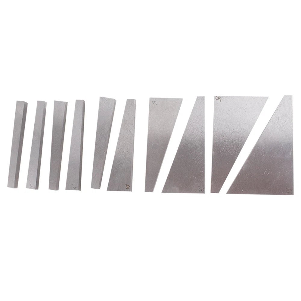 Set of 10 Angle Blocks 1-5 Degree & 5-30 Degree Gauge Precision