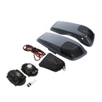 Hard Saddlebag Lids for Harley Street Glide (2014–2024) 5x7" Speakers Gunship Gray