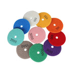 10 Piece Set Polishing Pads for Granite Stone Concrete Marble (Wet/Dry)