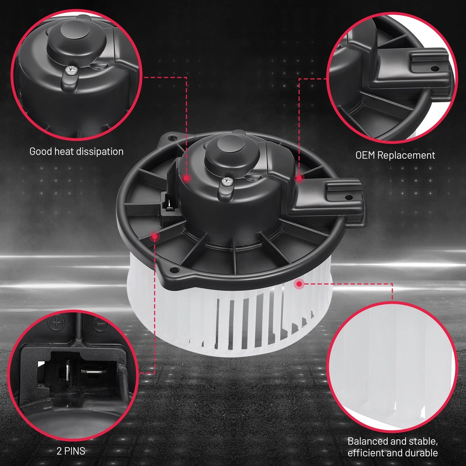 A/C Heater Blower Motor Fan Cage for Toyota Paseo (1992–1998) 87103-42020
