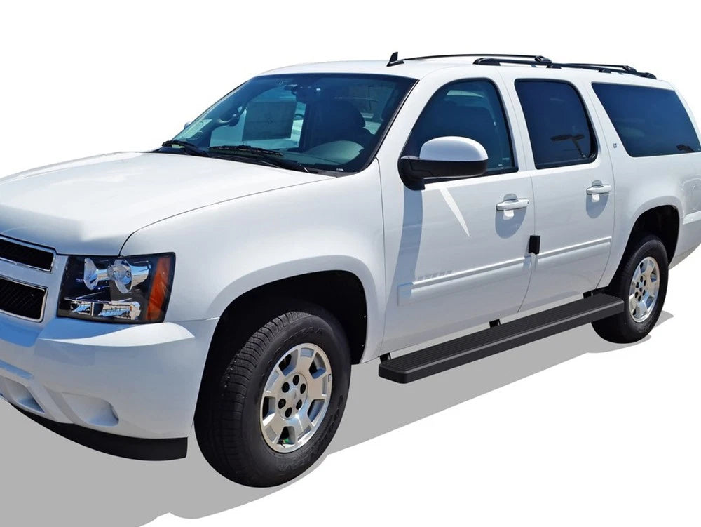iBoard Running Boards for Chevy GMC Suburban (2000-2014) 6in Matte Black