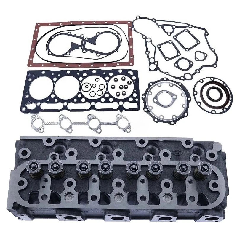 Cylinder Head & Full Gasket Kit 6692539 for Kubota Bobcat Excavator (V1505)
