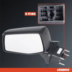 Side Mirror for Chevy Silverado 1500 (2019–2024) Manual Fold Left 0 Pin