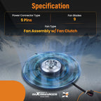 Cooling Fan Clutch for Land Rover Range Rover/Range Rover Sport (2010–2017)
