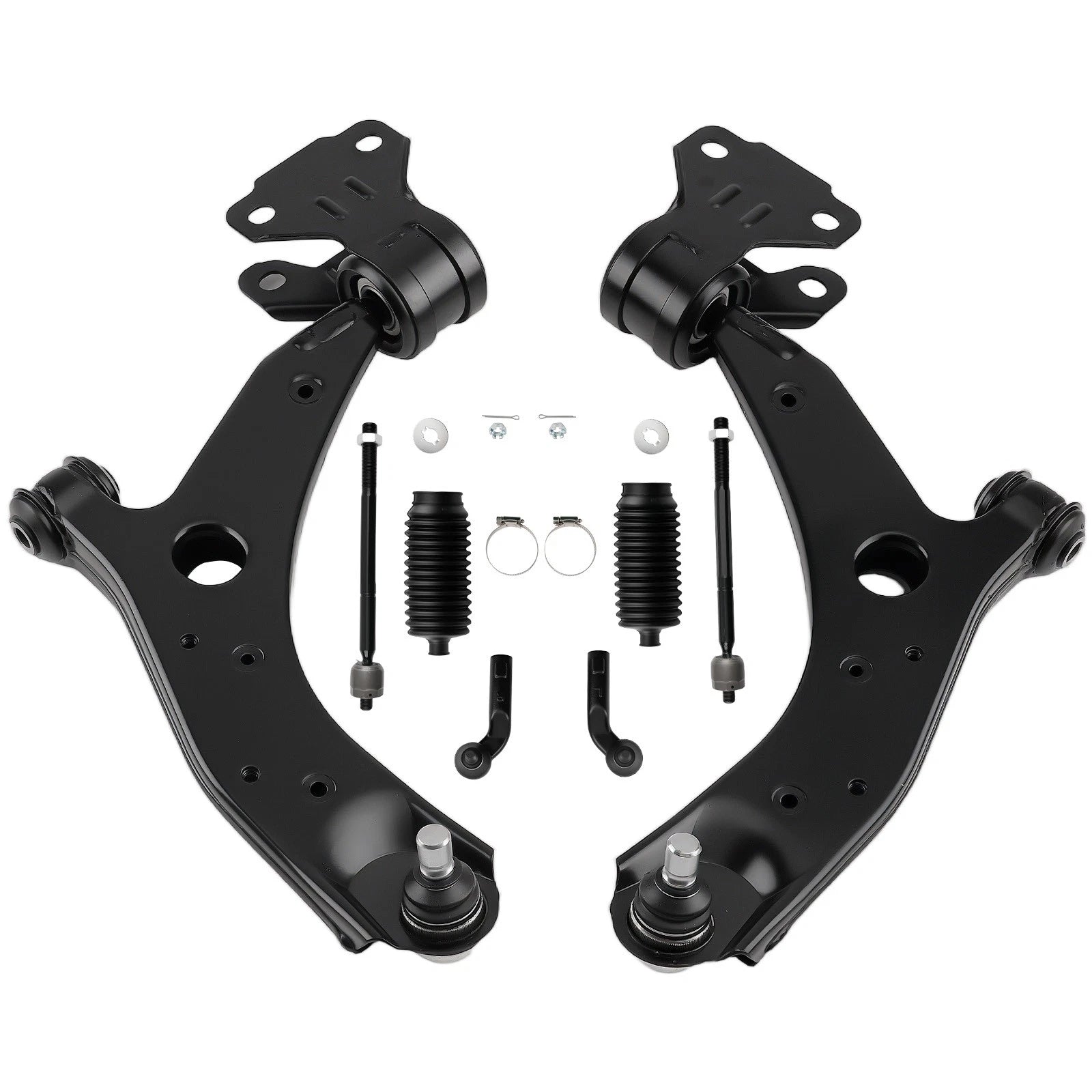 8x Front Lower Control Arm Ball Joint Tie Rod End for Mazda 3 (2010–2013)