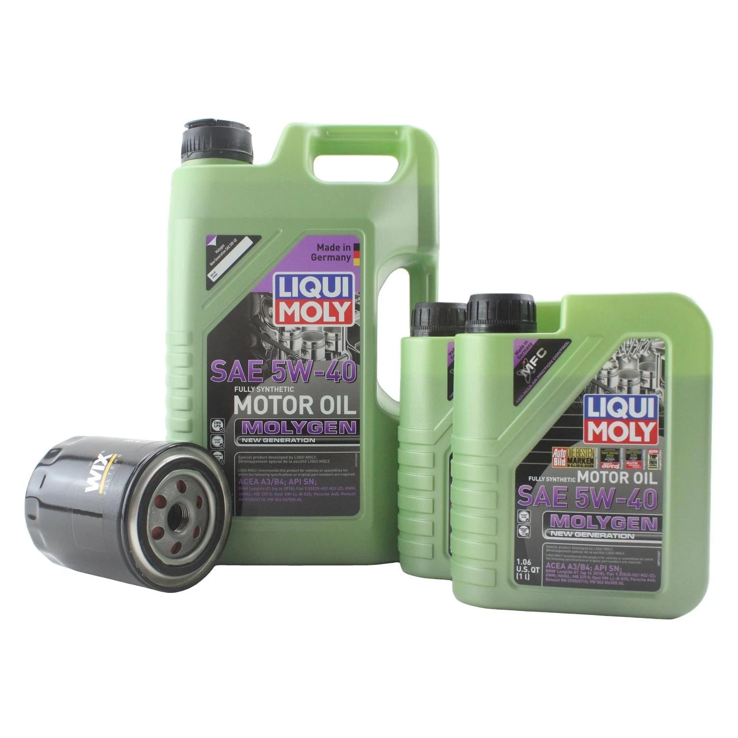 7L Liqui Moly Molygen 5W-40 Oil Change Kit for Audi V6 2.7/2.8L (1997–2005)