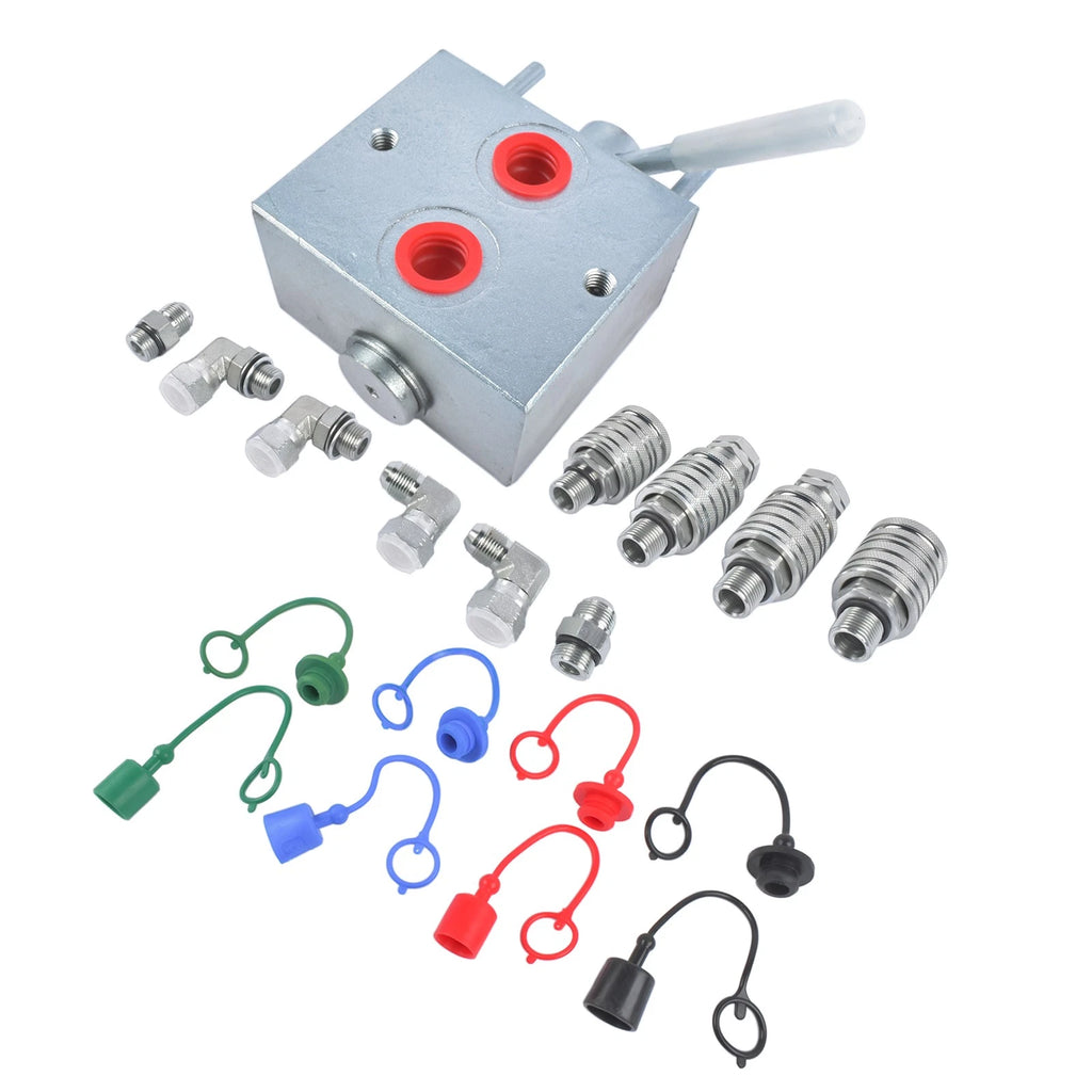 Hydraulic Multiplier with Couplers for 3 Port 20 GPM 3000 PSI (Manual)