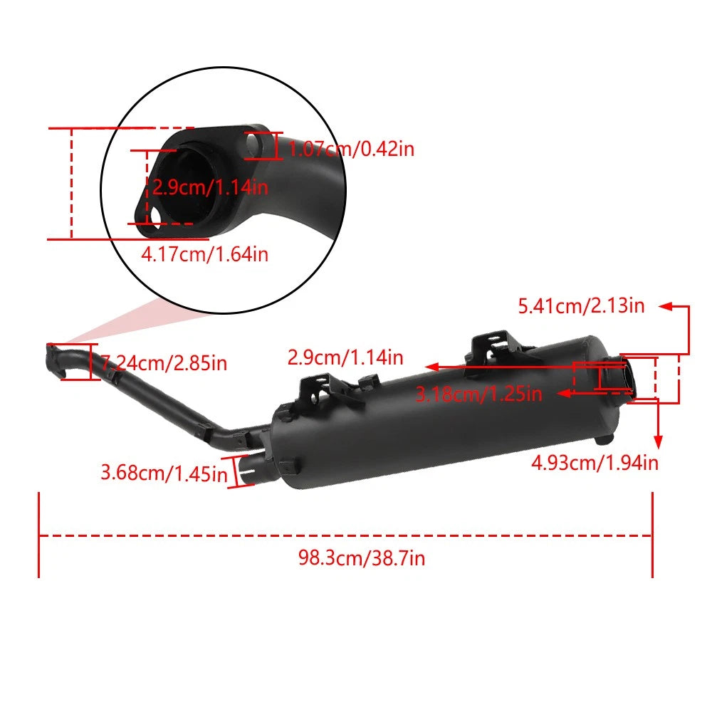 Exhaust Muffler for Kawasaki Brute Force 750 (2006–2011)