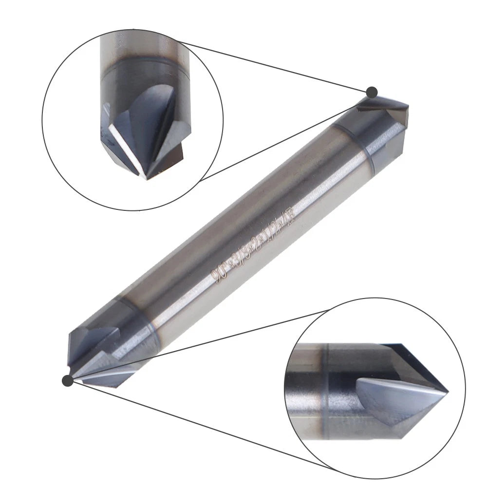 2X 3/8" 90 Degree Chamfer Mill for Automotive Applications