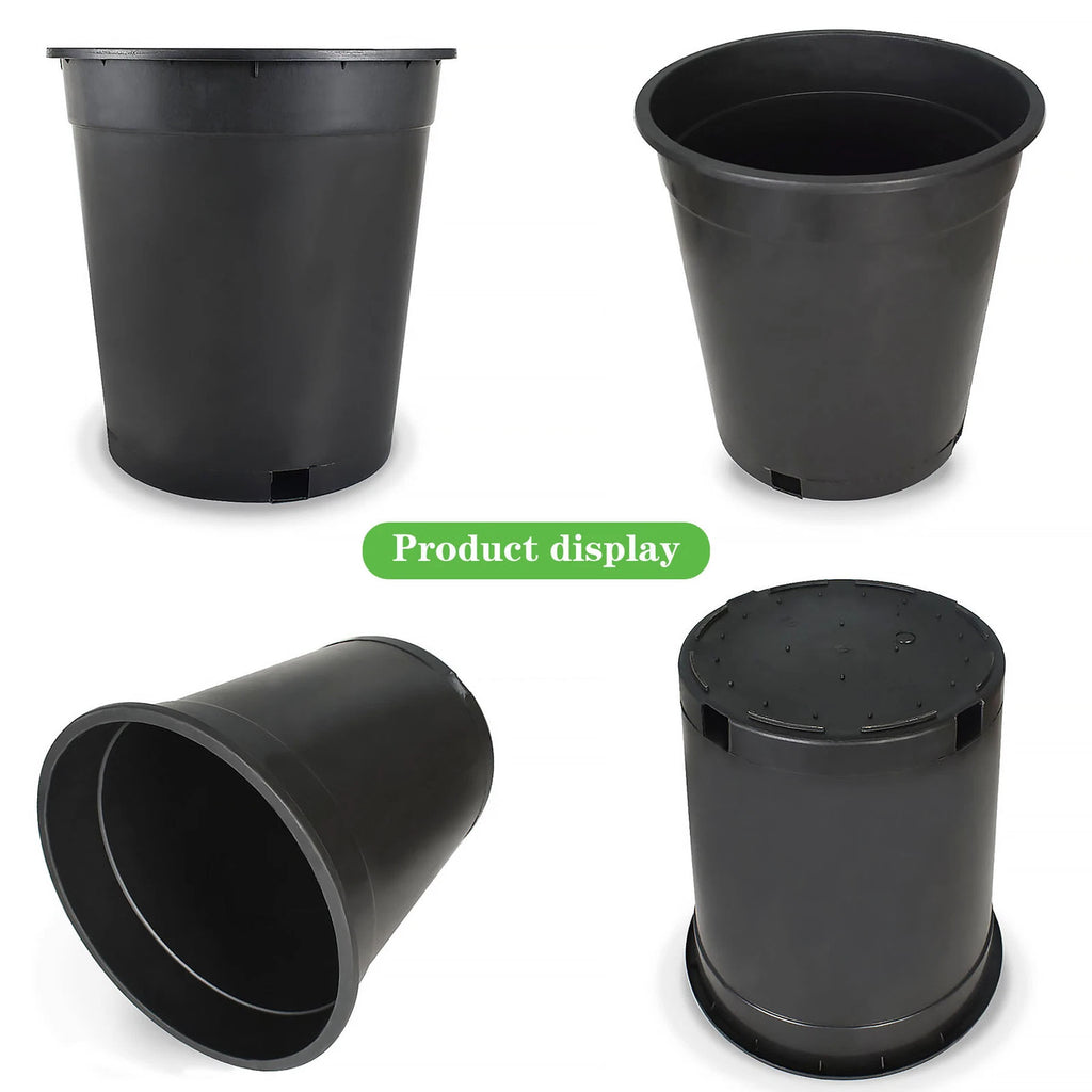 3.6 Gallon Heavy Duty Plastic Nursery Plant Container Garden Pot