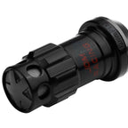 Set of 16 Aluminum Black Lug Nuts + Adapter M12x1.5 for Rims