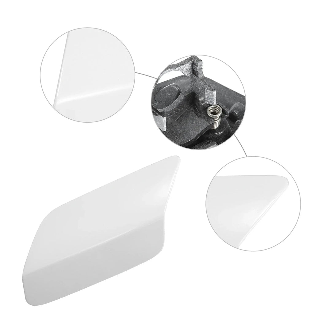 Front Left Bumper Headlight Washer Nozzle Cover Cap for BMW E92 E93 White