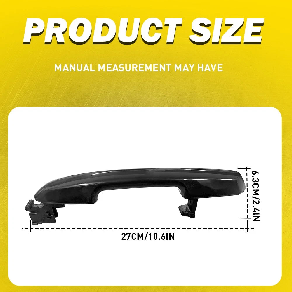 Set of 2 Exterior Door Handles for Toyota RAV4 (2017–2023) Black