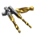 6-Piece Metric Tap Drill Set for Metals - Hex Shank HSS Plated
