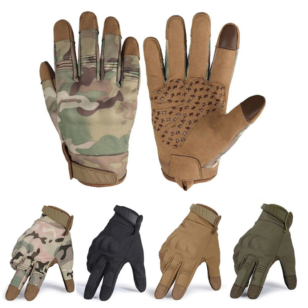 Tactical Touch Screen Full Finger Gloves for Military Hunting (2010–2023)