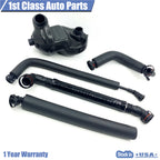 PCV Crankcase Vent Valve + Hose Kit for BMW E46 (2000–2006) 5PCs