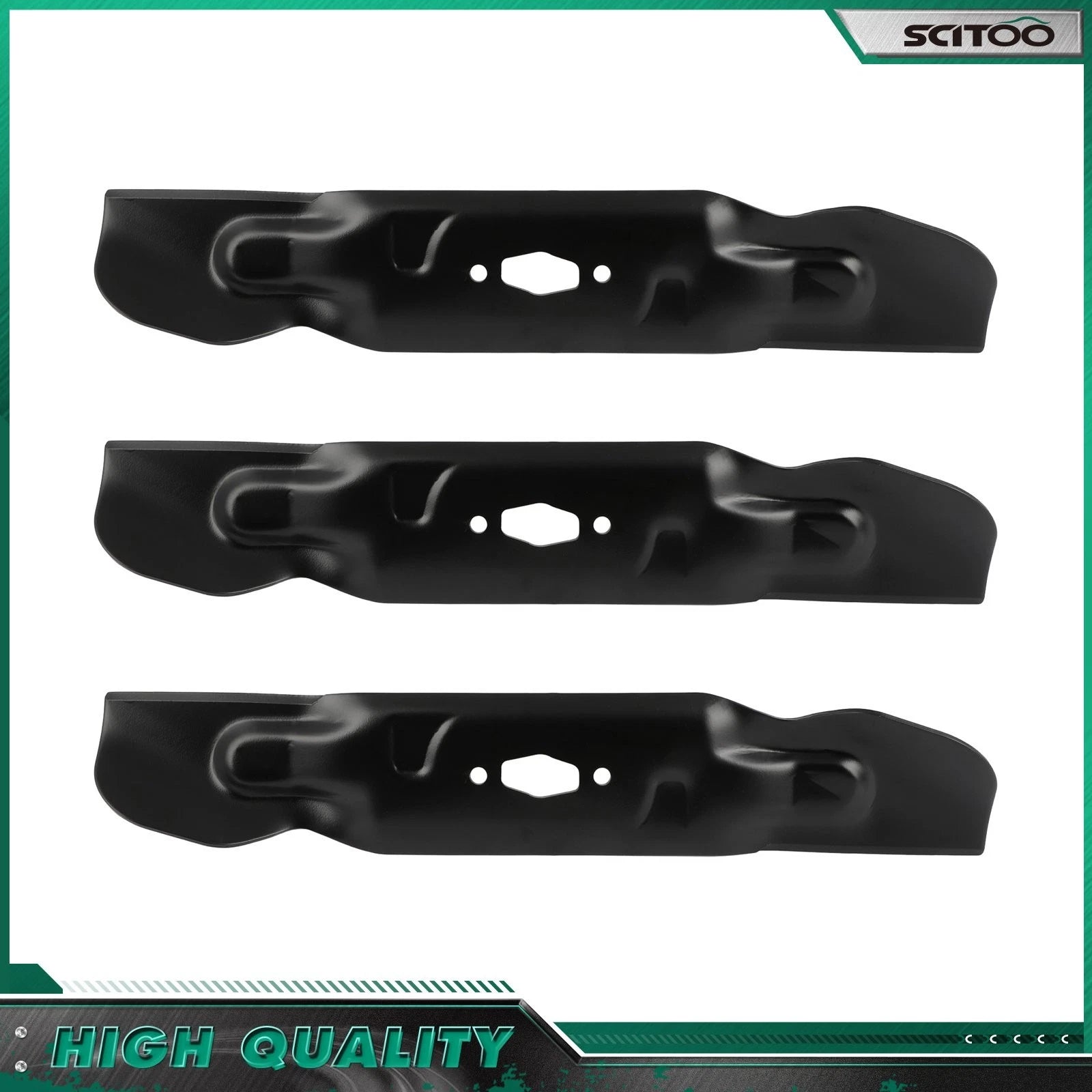 3 Deck High Lift Blades for MTD Cub Cadet 54" (742P05086, 490-110-C194, 742-05086)