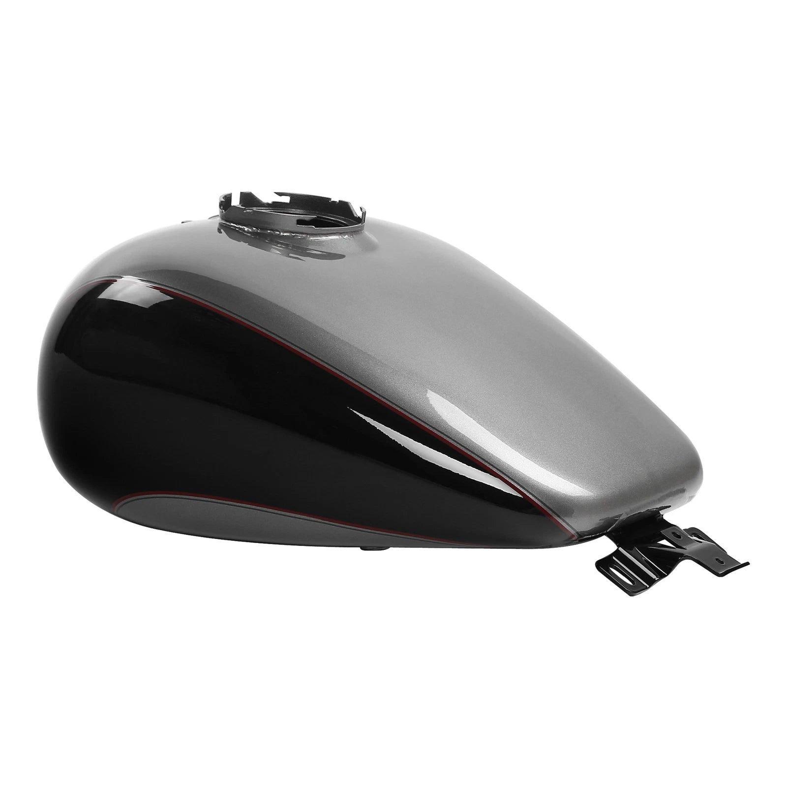6 Gallon Fuel Gas Tank for Harley Road Glide (2008–2025) Billet Silver/Vivid Black