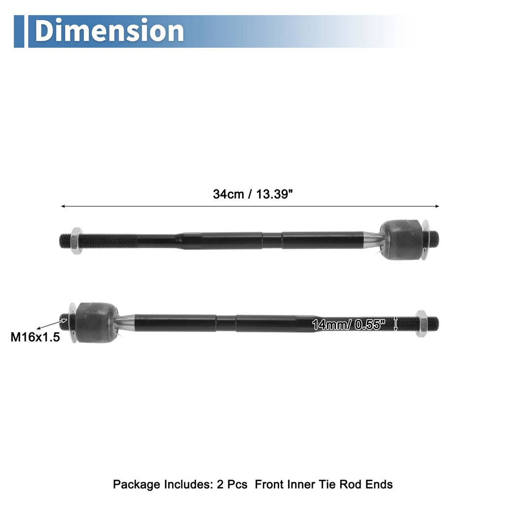 2 Pcs Front Inner Tie Rod End Links for Chevrolet Captiva Sport (2012–2015) No.EV800330