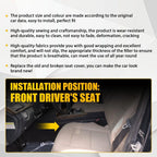 Driver Side Bottom Seat Cover for Mercedes Benz E350 E550 (2010-2014) Beige