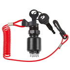 Ignition Key Switch & Lanyard for OMC BRP Johnson Evinrude (1996–Up)