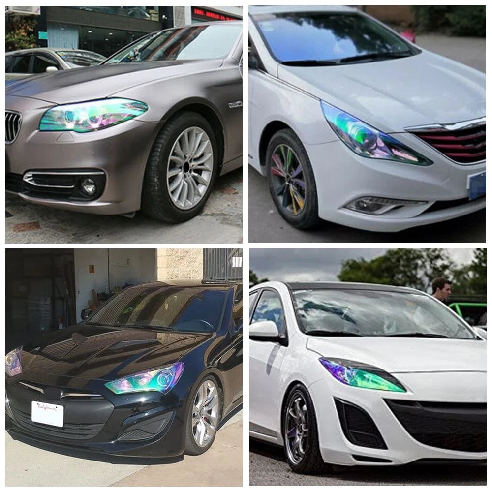 Chameleon Pearl Tint Film for Headlights Taillights Fog Lights (12"x48")