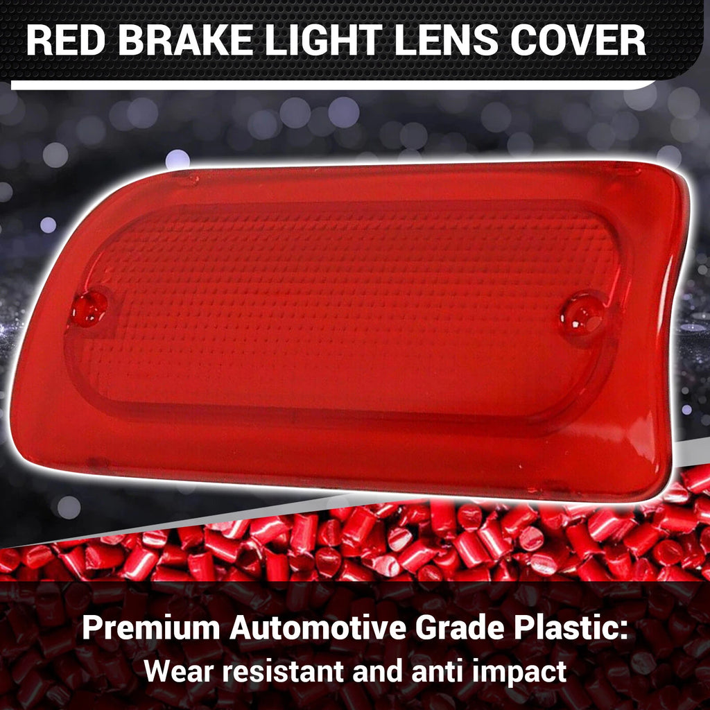 3rd Brake Light Lens for Chevy S10 GMC Sonoma (1994–2004) Red