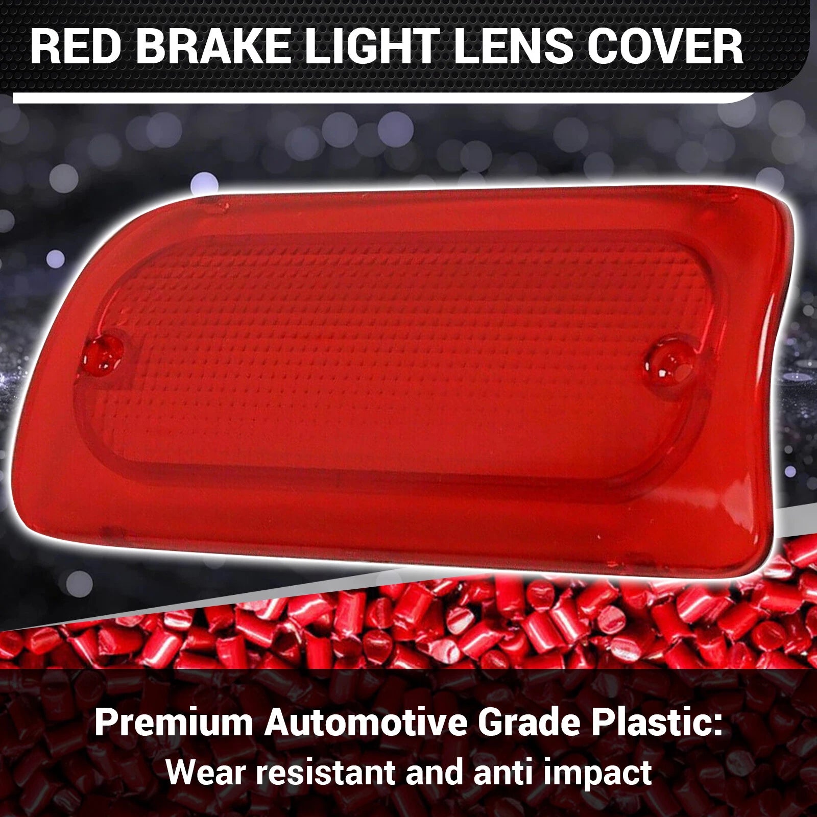 3rd Brake Light Lens for Chevy S10 GMC Sonoma (1994–2004) Red