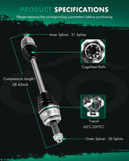 FWD CV Axle Shaft for Honda Odyssey 3.5L (2011–2017)