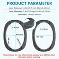 Set of 2 Beveled Speaker Mounting Brackets for Car Speaker 6x9 Inch