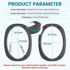 Set of 2 Beveled Speaker Mounting Brackets for Car Speaker 6x9 Inch