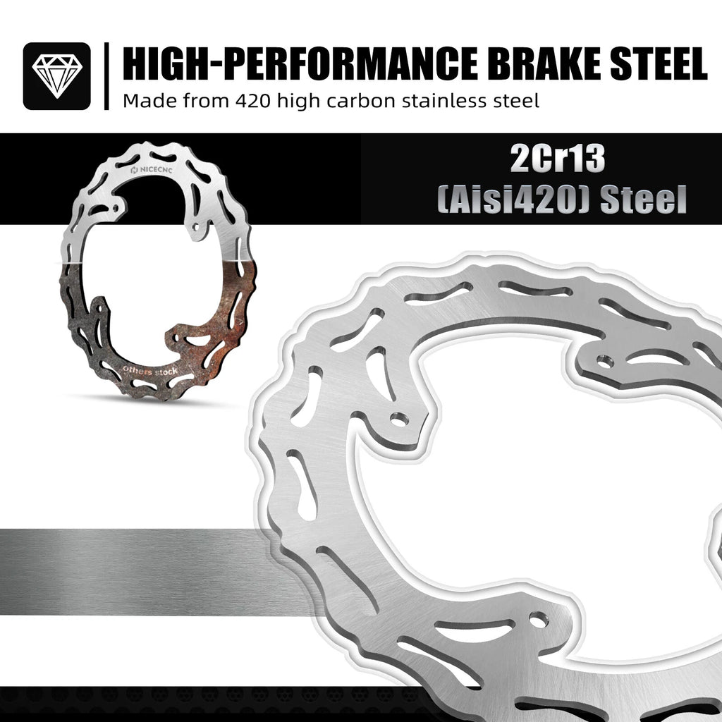 Rear Brake Disc Rotor for Honda CR125R CR250R CRF250R CRF250X CRF450R CRF450X (2000–2023)