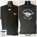 Ford Mustang T Shirt Black Running Horse Logo for Ford Mustang (2005–2024)