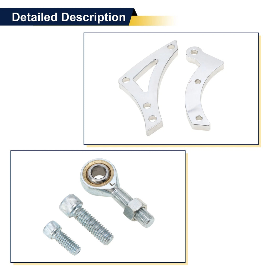 Generator Mount for Chrysler Dodge (1970–2024) Silver Tone Metal Set of 1