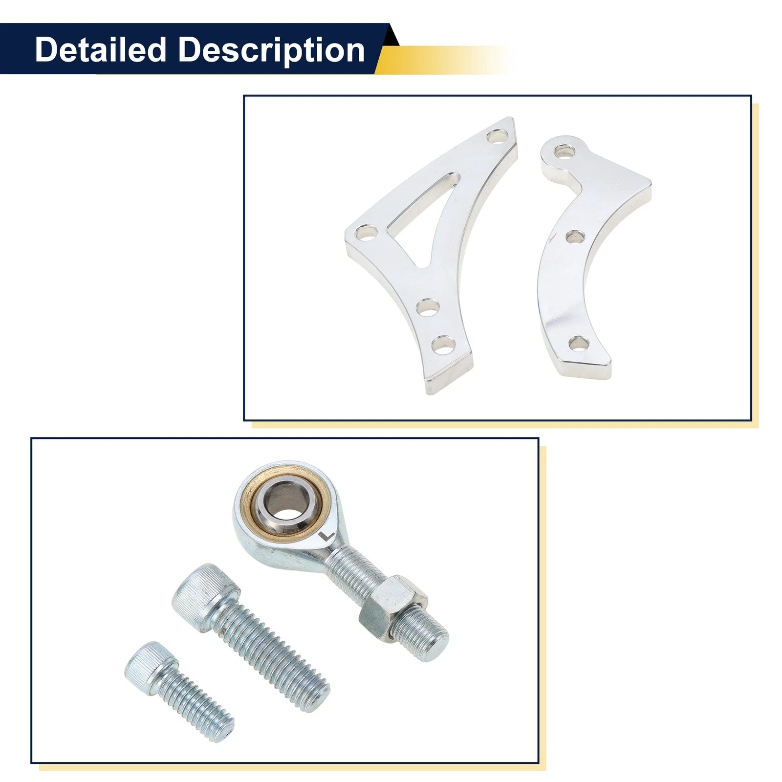 Generator Mount for Chrysler Dodge (1970–2024) Silver Tone Metal Set of 1