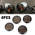 Set of 4 Smoke Turn Signal Light Lens Covers for Harley Dyna Sportster Touring